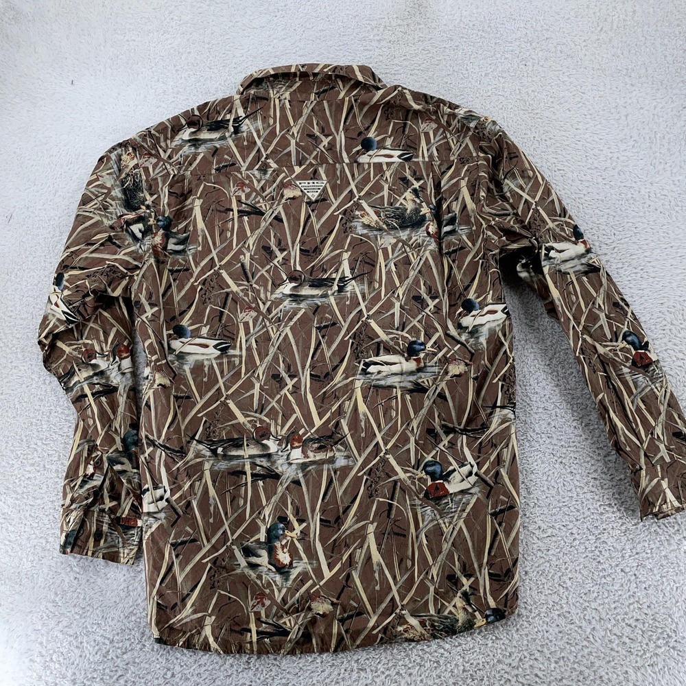 Columbia PHG Shirt‎ Mens Large Performance Hunting Gear Duck Camo Long Sleeve - Picture 3 of 9